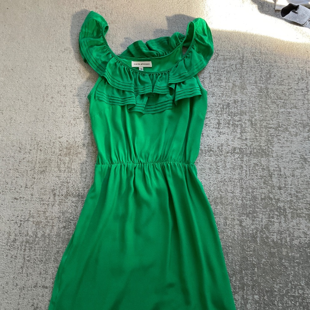 Amanda Uprichard green dress in a size small